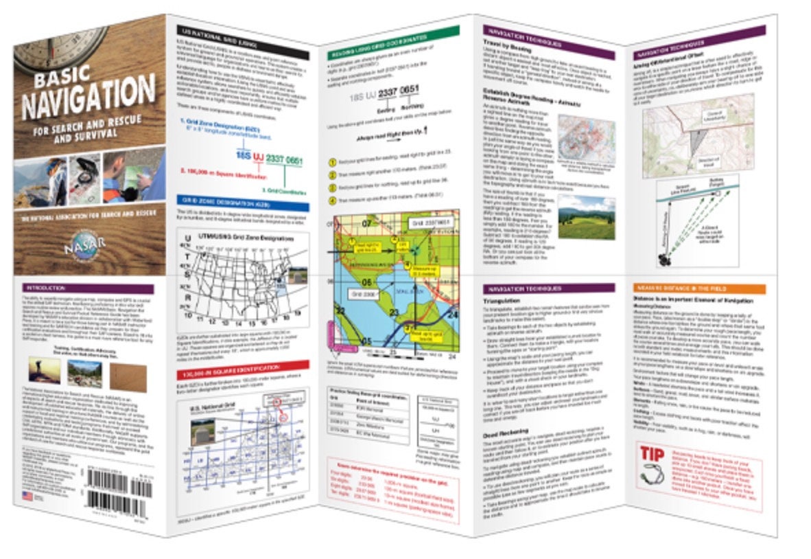 Basic Navigation For Search And Rescue And Survival Pocket guide