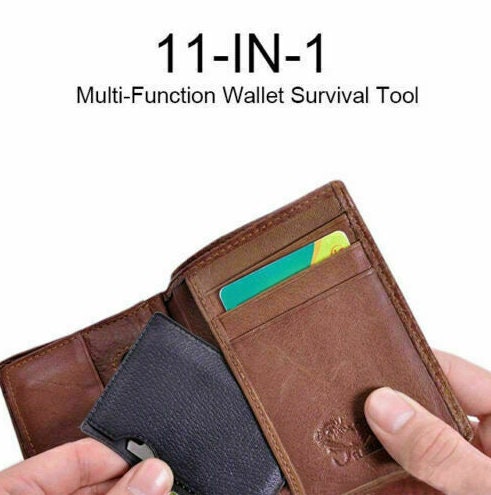 11-in-1 Multi Tool Credit Card Wallet Knife Pocket Survival Camping