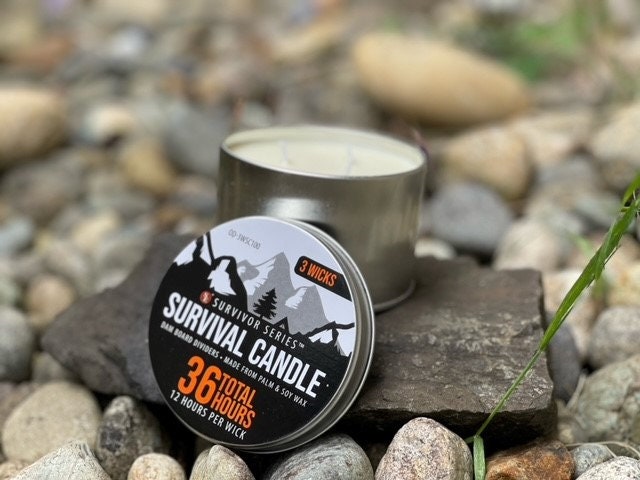Survival Candle Burns 36 Hours