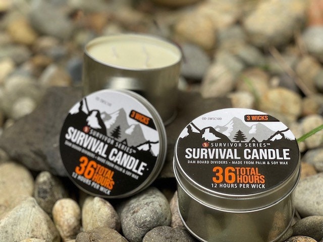 Survival Candle Burns 36 Hours