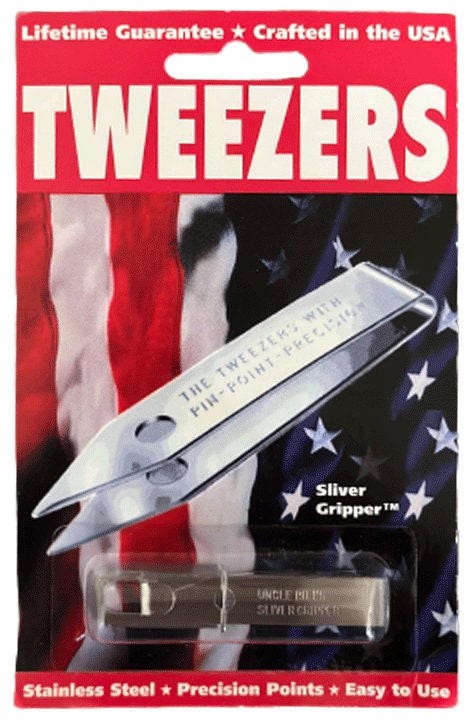 Uncle Bills Sliver Gripped Stainless Survival clip