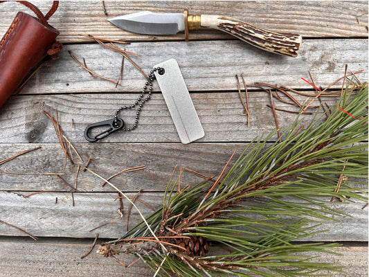 Small Diamond Knife sharpener w/carabiner