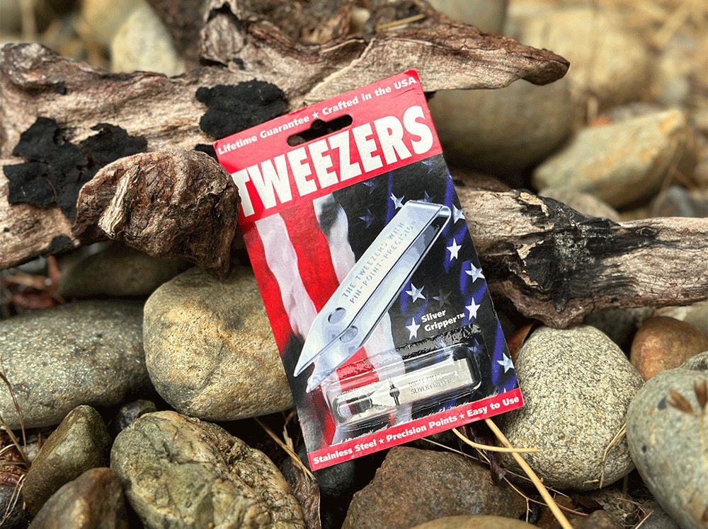 Uncle Bills Sliver Gripped Stainless Survival clip