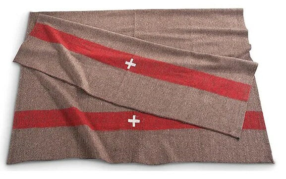 SWISS Style army Military Wool blanket