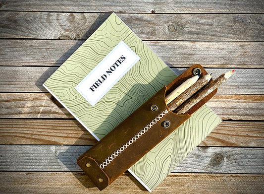 Field Notes (Pocket Size) 120pg with Leather Pencil case