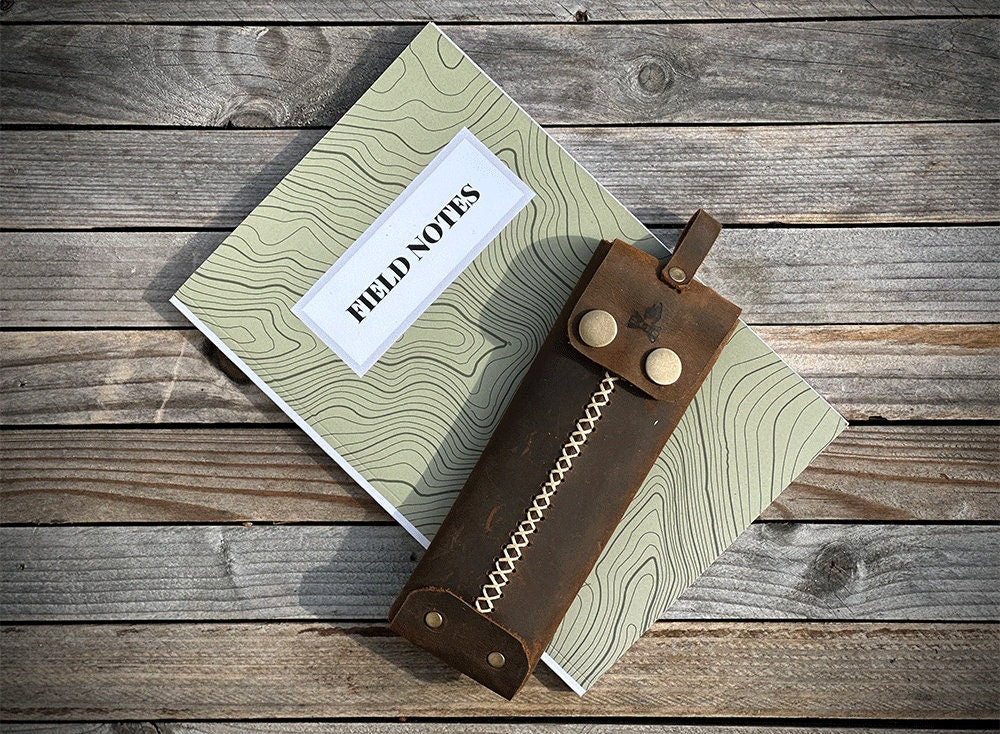 Field Notes (Pocket Size) 120pg with Leather Pencil case