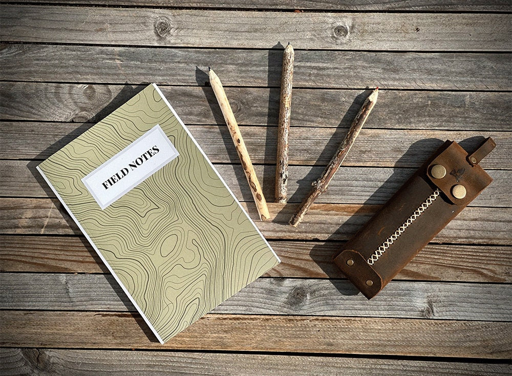 Field Notes (Pocket Size) 120pg with Leather Pencil case