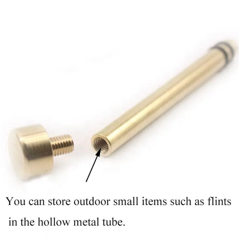 Outdoor Bushcraft Metal Fire Piston Emergency Fire Starter