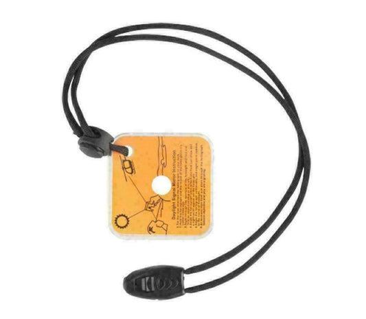 5 pieces of survival signal mirrors, military reflective signal with whistle <small>