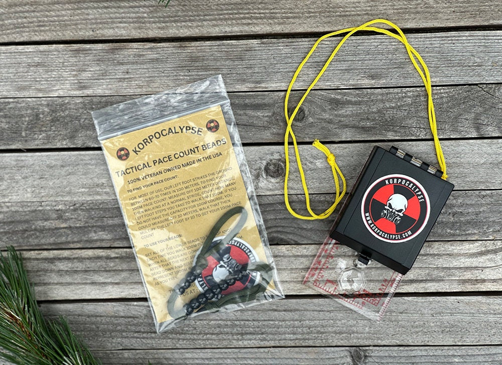 Compass + Pace count beads