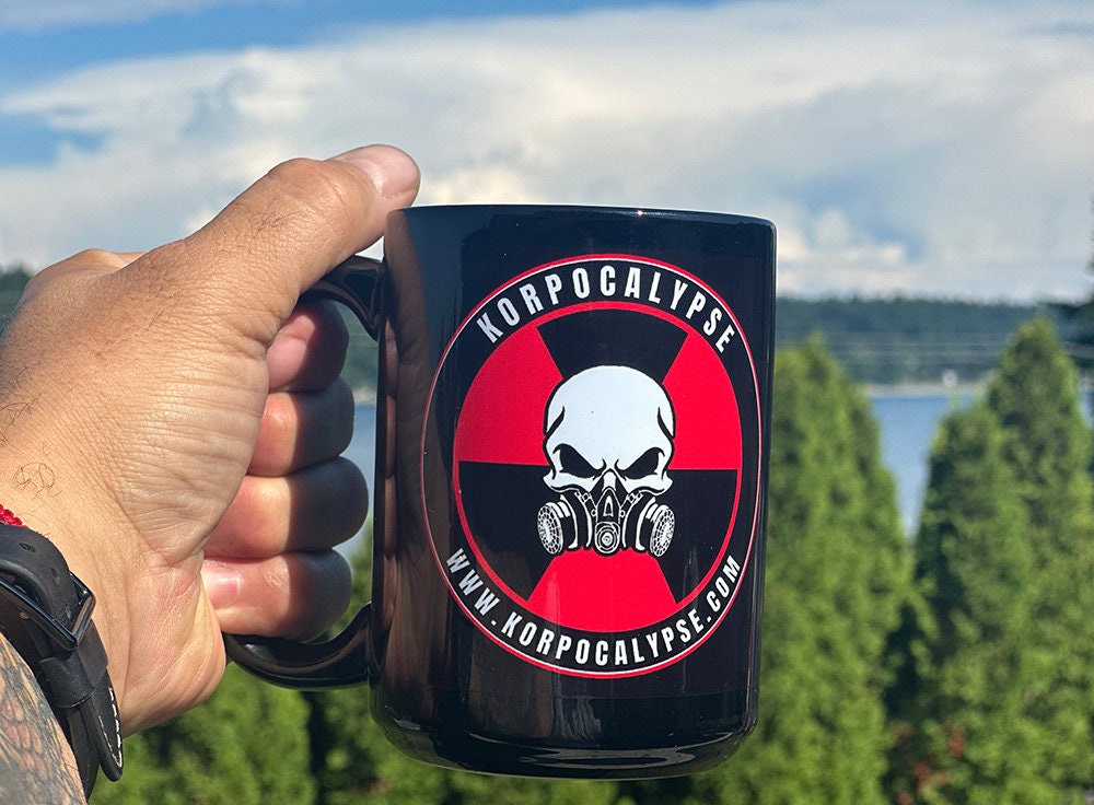 High Quality KORPOCALYPSE logo printed classic 15oz Coffee cup