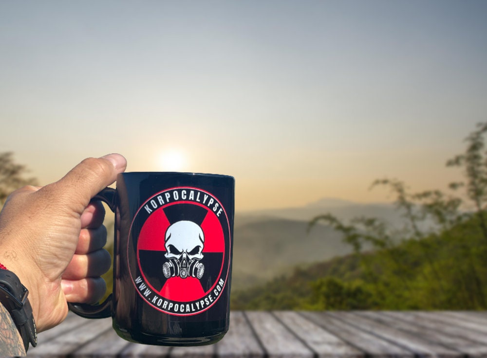 High Quality KORPOCALYPSE logo printed classic 15oz Coffee cup