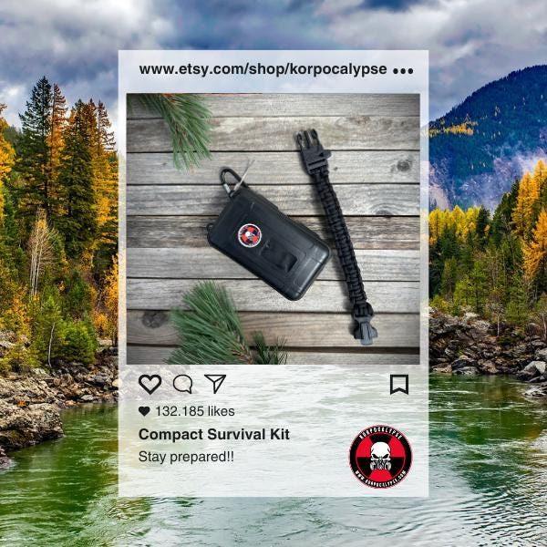 Compact Survival Kit with Battle Bracelet